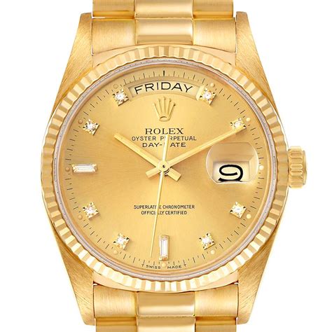 rolex president gold diamond price|Rolex gold presidential watch price.